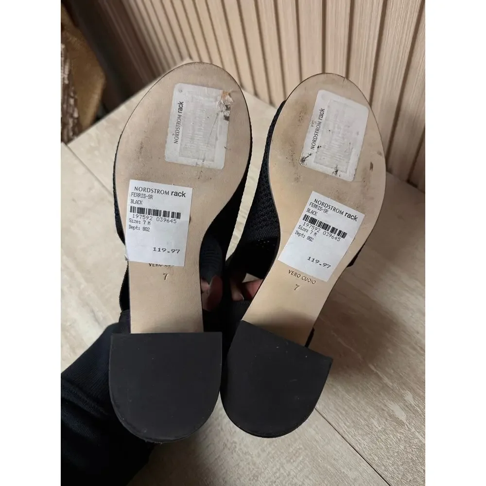Eileen Fisher Ferris Mesh Sandal With Cutout Sides Sz 7 Womens Shoes